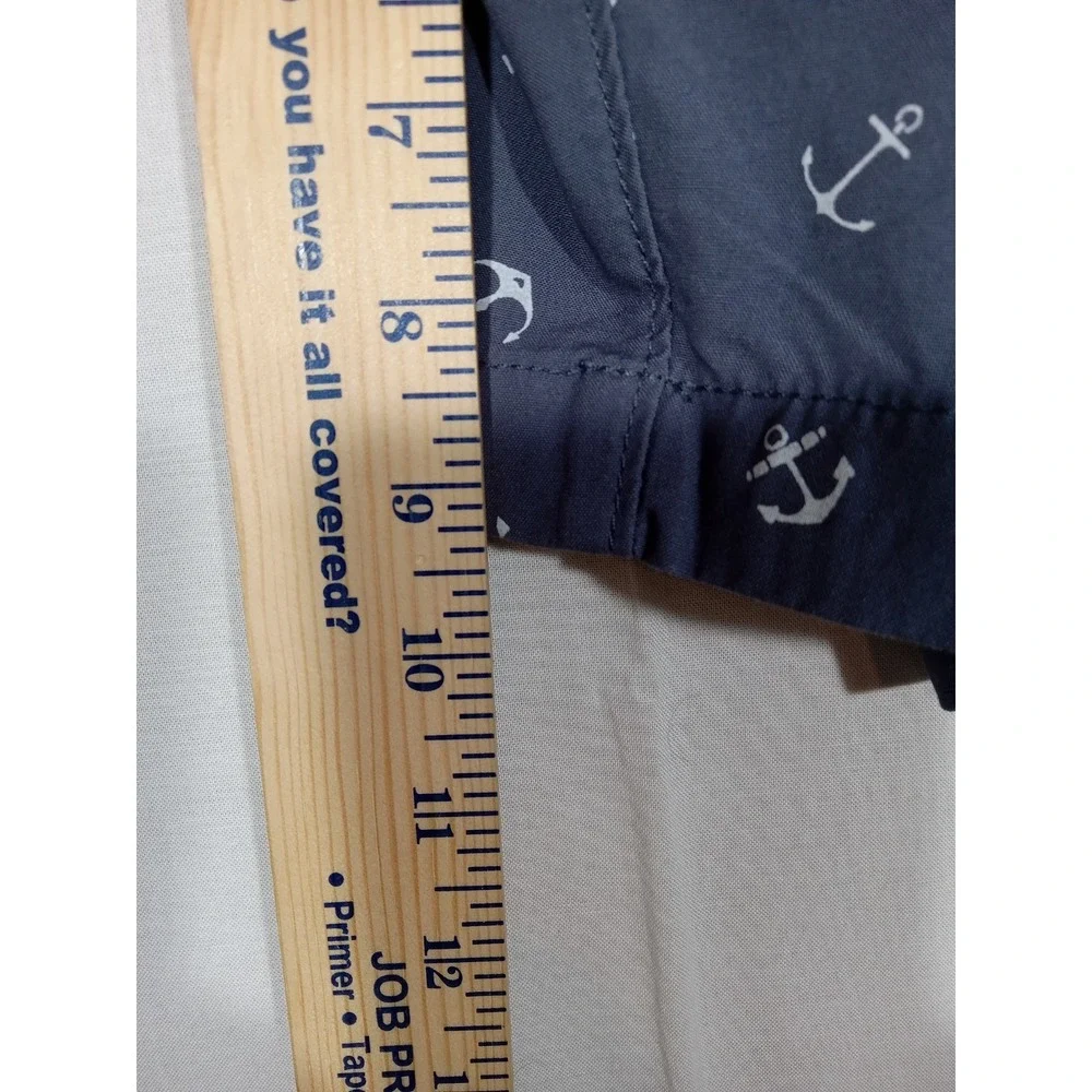 Dockers  Perfect Shorts Men's 44 Anchor Print Gray Smart Phone Pocket